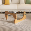 Mid Century Modern Glass Coffee Table, Coffee Table by LZYFY