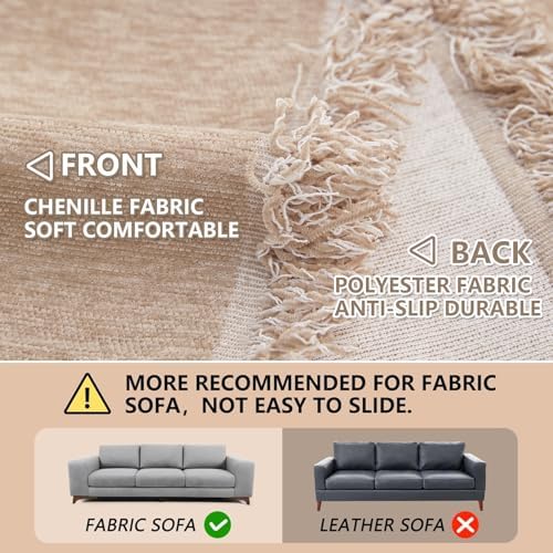 MEETSKY Sofa Covers for Sectional Sofa Set Couch Cover for Dogs Throw Couch - Image 5