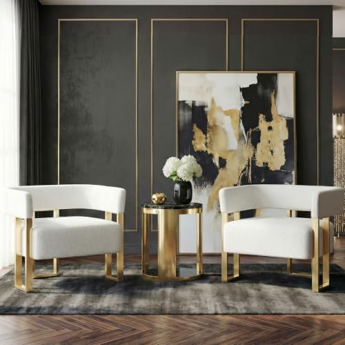 Modern Accent Chair Set of 2, Barrel Chairs by STHOUYN