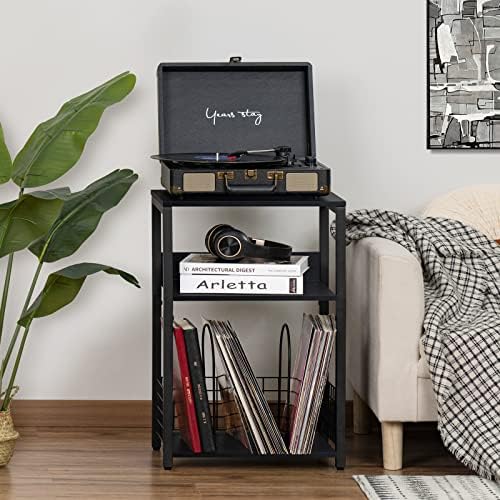 LELELINKY Black End Table, Small Side Table - Image 2