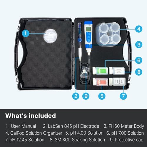 Apera Instruments PH60-SA Handheld pH Meter Tester Kit - Image 3