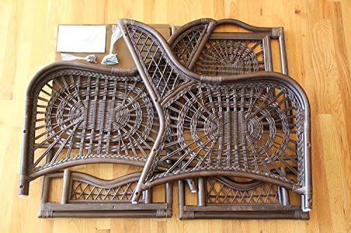 Malibu Lounge Loveseat Sofa Natural Rattan Wicker Handmade Design - Image 6