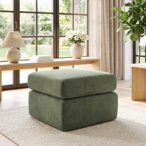 23.6" Boneless Sofa Ottoman, Modern Cloud Couch Ottoman, Upholstered Footrest by UMBFUN