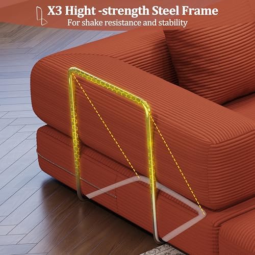 59.0 Inch Convertible Sofa Bed, 4-in-1Futon Sofas Bed Pull Out Sleeper Couch - Image 6