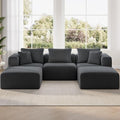 Novilla 106" Modular Sectional Sofa, U Shape Cozy Sectional Couch, Modern Cloud by Novilla
