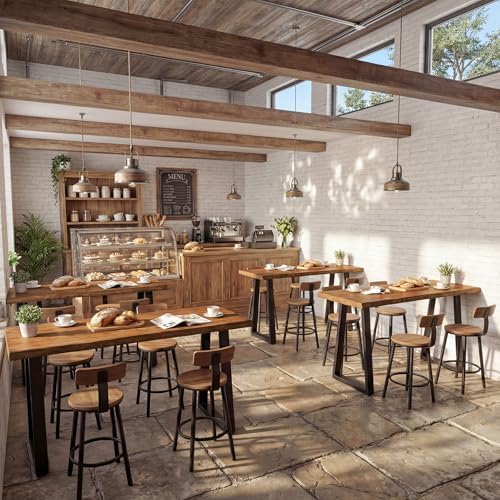 63” Solid Wood Bar Table, Commercial Grade Counter Height Table - Image 5