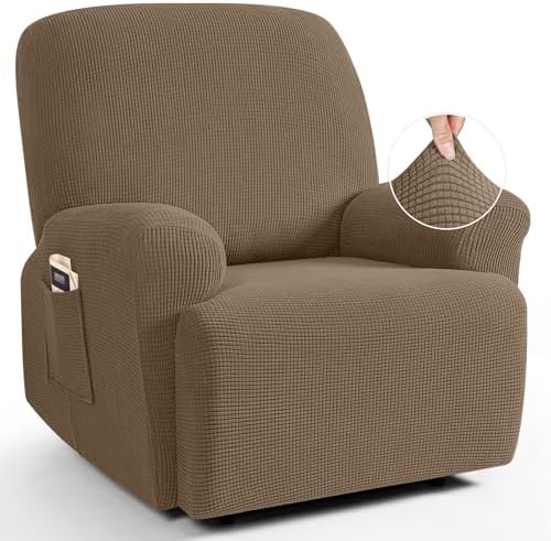 TAOCOCO Oversized Stretch Recliner Chair Covers 4 Piece by TAOCOCO