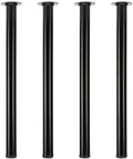 QLLY 30 inch Adjustable Metal Desk Legs, Heavy Duty Furniture Table Legs by QLLY