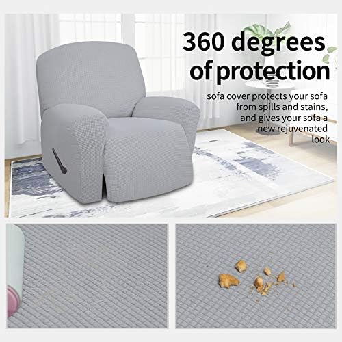 Easy-Going 4 Pieces Oversized Recliner Stretch Sofa Slipcover Sofa Cover - Image 3