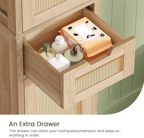 Iwell 66.9" Tall Bathroom Storage Cabinet - Image 6