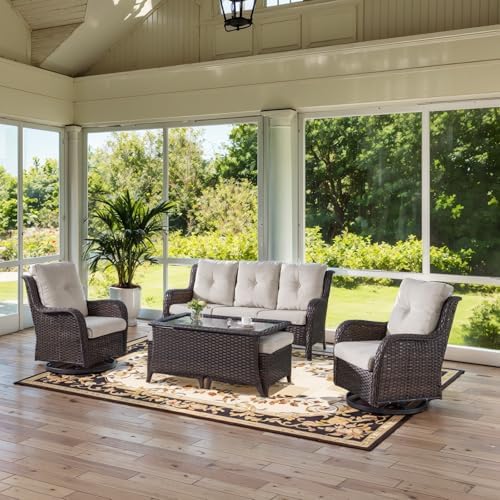 Belord Wicker Outdoor Furniture Patio Furniture Set - Image 3