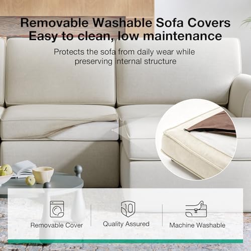 Novilla 108" Modular Sectional Sofa, Modular Sectional Couches - Image 6