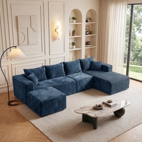 Boneless Couch U-Shaped Sectional Sofa by HouseMila