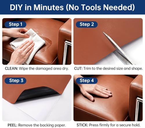 Leather Repair Tape, self-Adhesive Leather Repair Patch, - Image 5