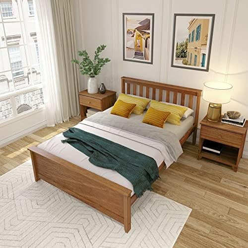 Plank+Beam Solid Wood Full Bed Frame, Platform Bed - Image 5