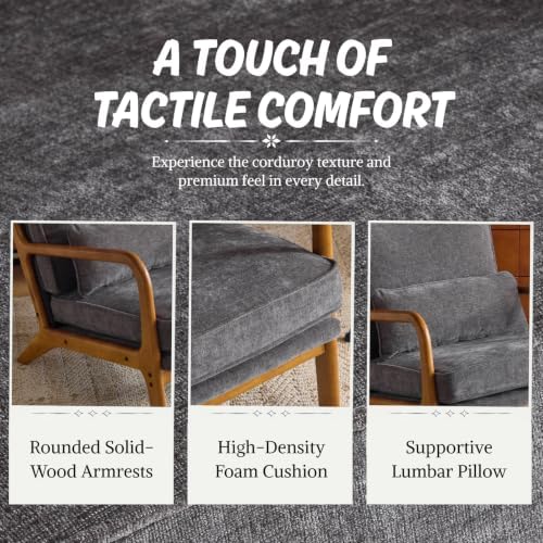 Karl home Mid-Century Modern Accent Reading Chair - Image 5