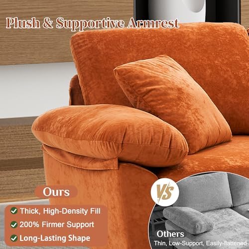 OUYESSIR 114" U-Shaped Modular Sectional Sofa - Image 4