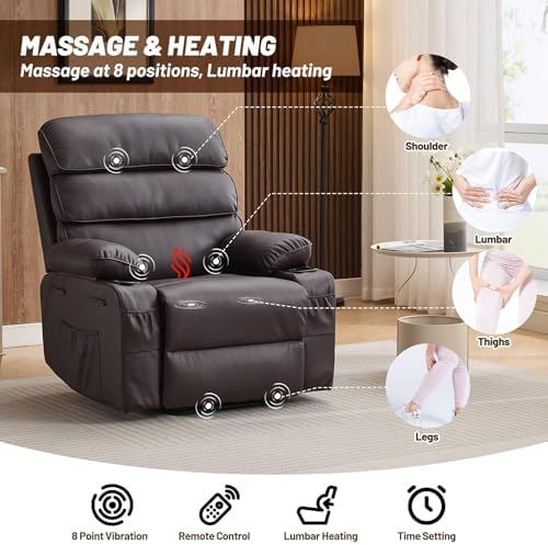 Garvee Extra Wide Massage Recliner Chair - Image 6