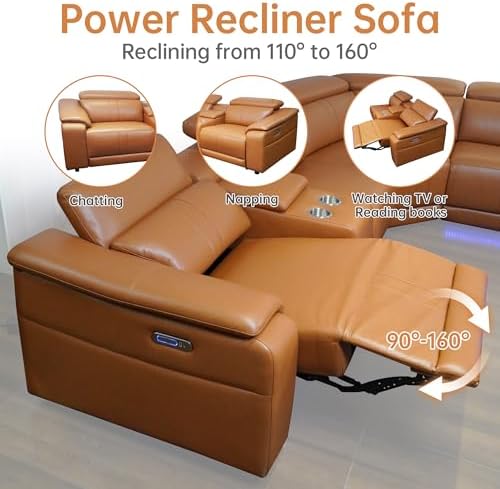 Power Recliner Sectional Sofa - Image 6