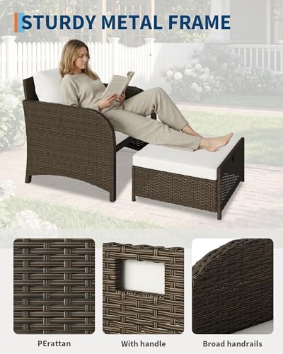 Garvee 5-Piece Outdoor Patio Conversation Set - Image 3