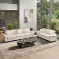 HERA'S HOUSE 2 Pieces Modular Loveseat Couch & 3-Seat Sectional Sofa Set by HERASHOUSE