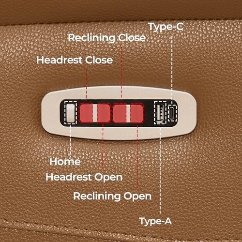 CHITA Leather Power Recliner Sofa Wall Hugger - Image 5