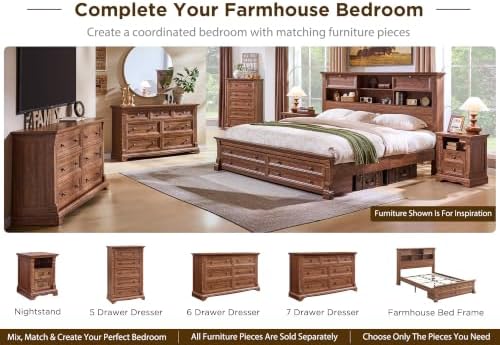Farmhouse Queen Size Bed Frame - Image 6