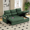 81" L-Shaped Sectional Sofa Couch, Pull-Out Sleeper Sofa Bed by Unknown