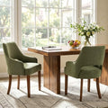 Chenille Upholstered Dining Chairs Set of 2 by DMFurniture