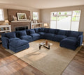 ELUCHANG 150" Oversized Modular Sectional Sofa, Comfy Chenille Cloud Couch by ELUCHANG