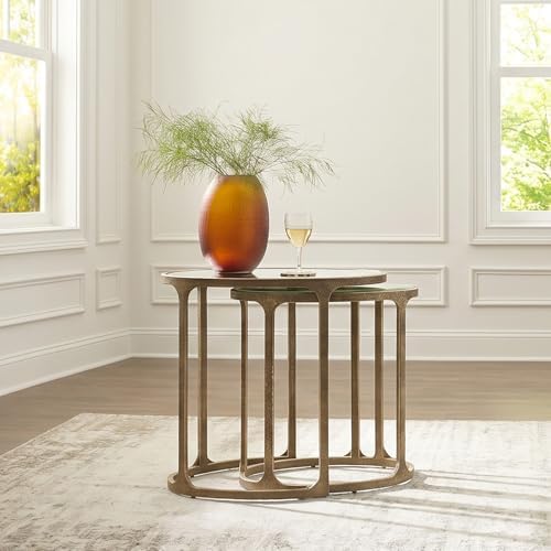 Signature Design by Ashley Irmaleigh Mirrored Nesting Accent Table Set of 2 - Image 2