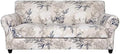 SearchI Stretch Sofa Cover Printed Couch Cover, Floral Pattern 4 Pieces Sofa by SearchI