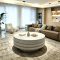31.5" Modern Faux Marble Coffee Table by LETBASK
