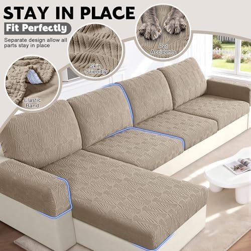 VANSOFY Stretch Couch Cushion Covers - Image 4