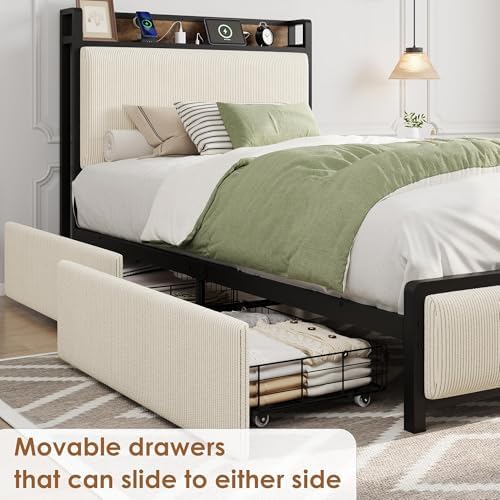GAOMON Twin-XL Size Bed Frame - Image 4