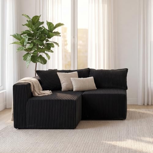 Claiks 64" Boneless Couch, Only Left Chaise by CLAIKS