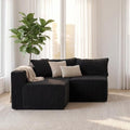 Claiks 64" Boneless Couch, Only Left Chaise by CLAIKS