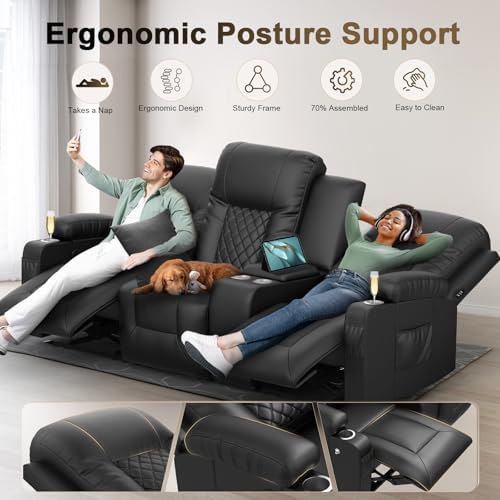 3 Seat Recliner Sofa and 2PC Recliner Chairs - Image 6