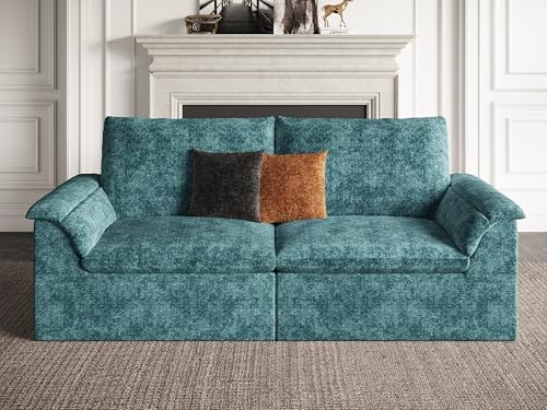 EASE MOOSE Modular Loveseat Sofa, Boneless Couches by EASEMOOSE