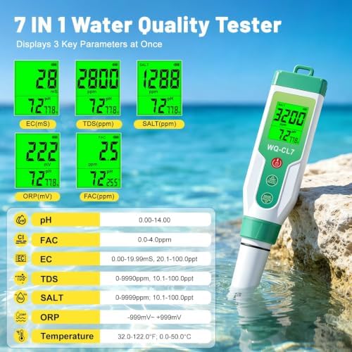Digital Chlorine Tester, Pool Salt Tester - Image 3