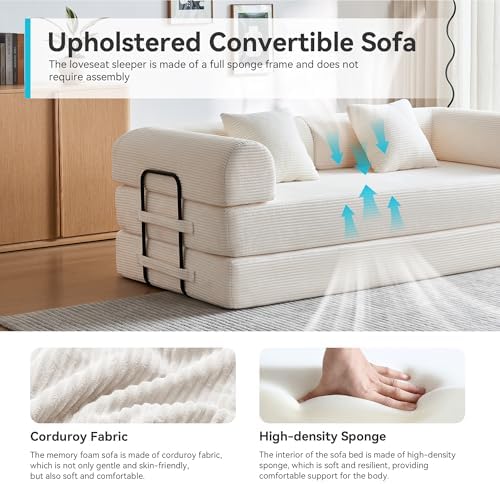 79" Convertible Sofa Bed, Boneless Couch - Image 6