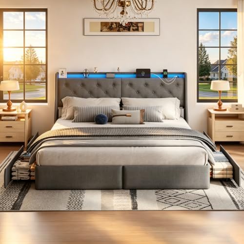 Upholstered King Size Bed Frame - Image 3