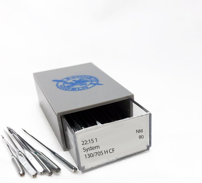SCHMETZ Chrome Universal Household Sewing Machine Needles, Size 80/12, Bulk
