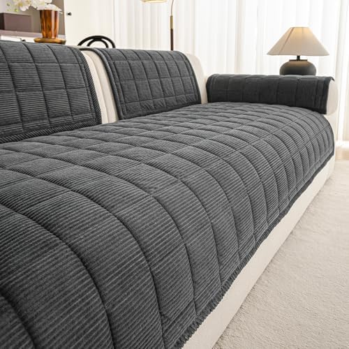 Couch Covers for Sectional Sofa, L Shaped Modular Couch Cover by PJLZJFBY