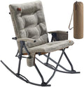 EVER ADVANCED Oversized Rocking Camping Chair, Padded Folding Rocker by EVERADVANCED