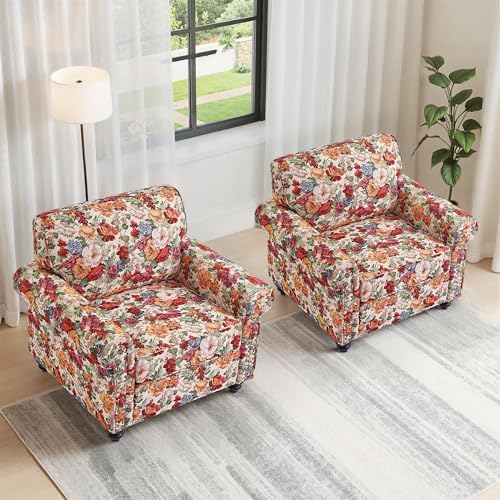 Folral Accent Chair, Comfy Reading Armchair - Image 6