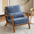 Karl home Mid-Century Lounge Accent Chair, Dusty-Blue by Karlhome
