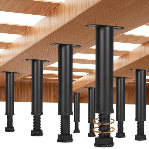 8Pcs Metal Adjustable Height Bed Support Legs by Unknown