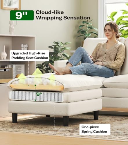 Welzona 3-Layers Cloud L Shaped Couch - Image 3