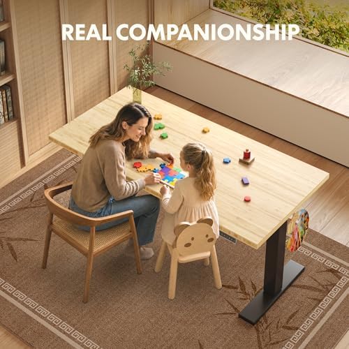 FLEXISPOT 55" x 28" Solid Bamboo Standing Desk - Image 6